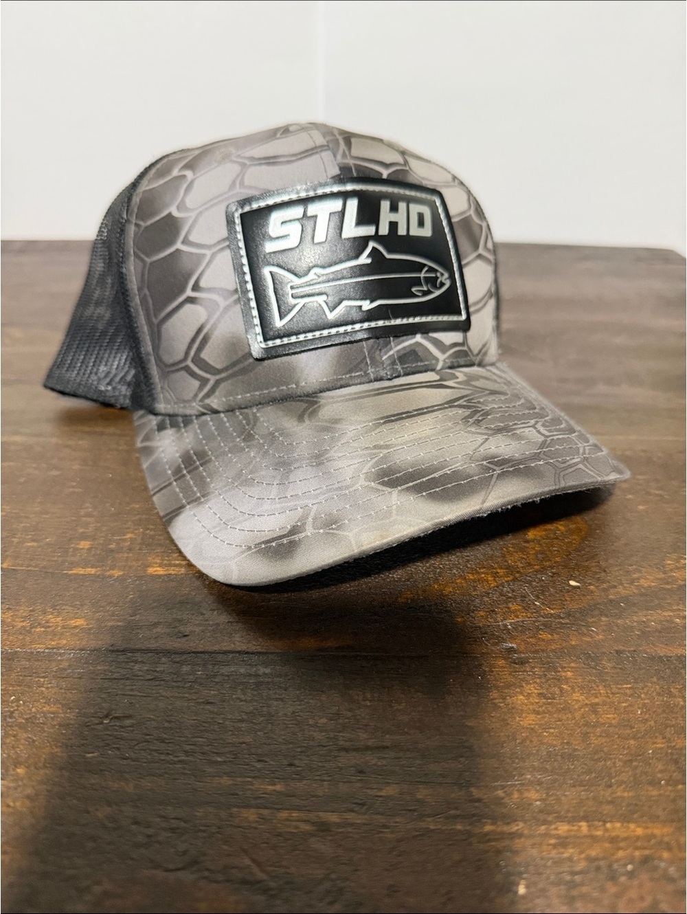 STLHD Trucker Mesh Snapback Hat with Fish Logo